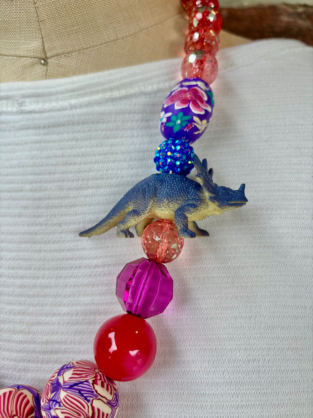 Tabitha The Triceratops Necklace