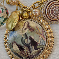 Vintage Mermaids Charm Necklace