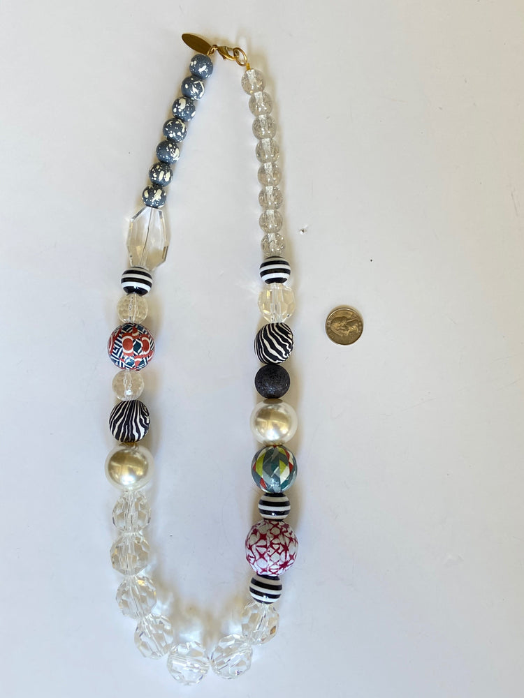 Long Queen Mum Graphic Necklace
