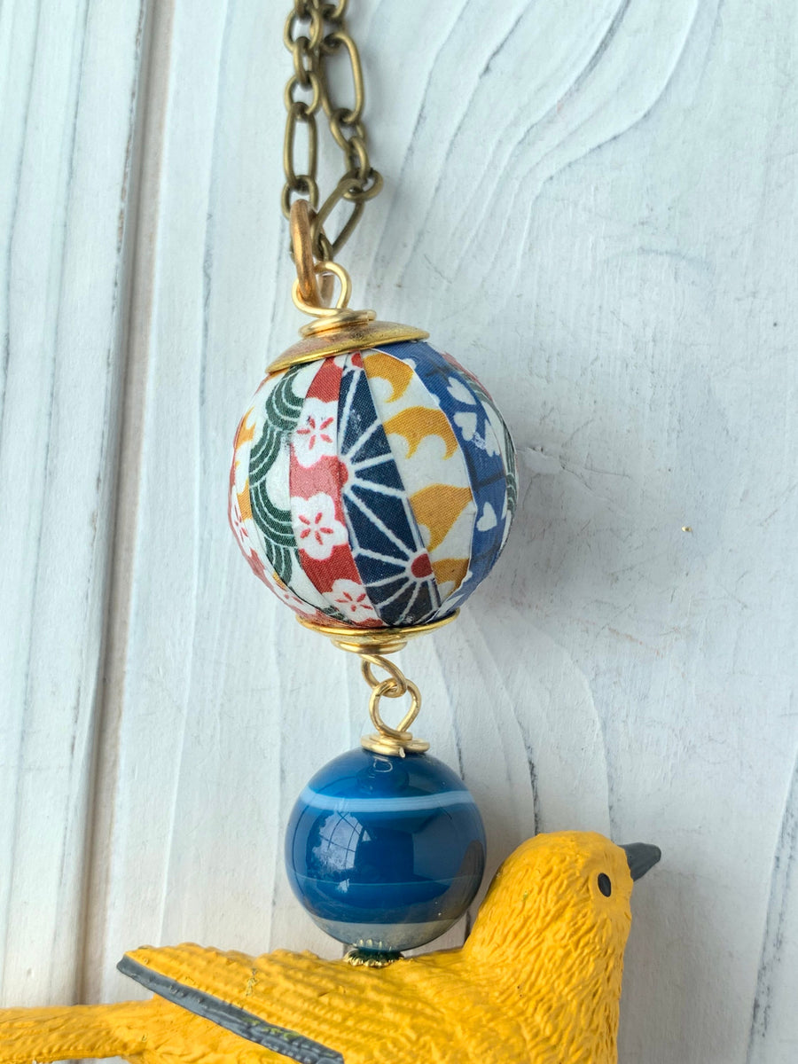 Yellow Warbler Pendant Necklace
