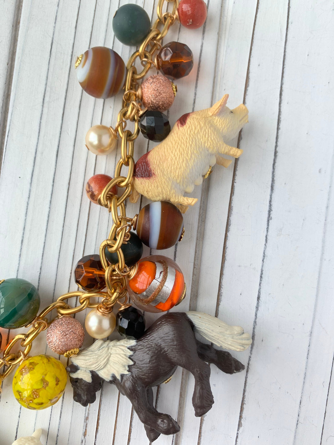 Walnut Bank Farm Animal Long Necklace