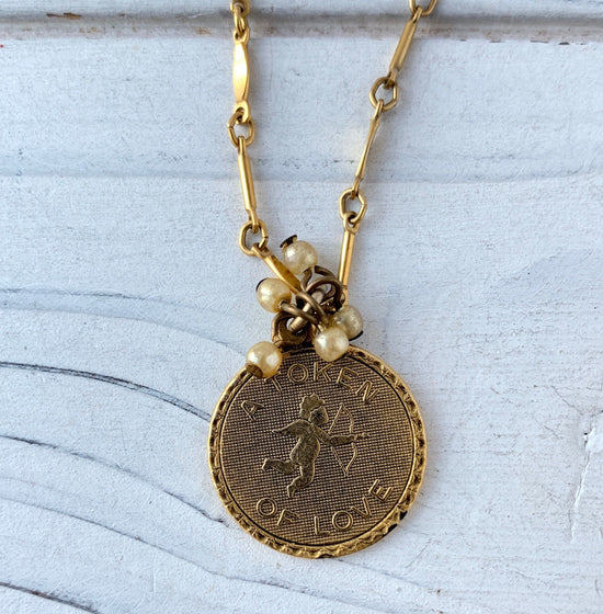 Token of Love Charm Necklace - Choice of Chain Length