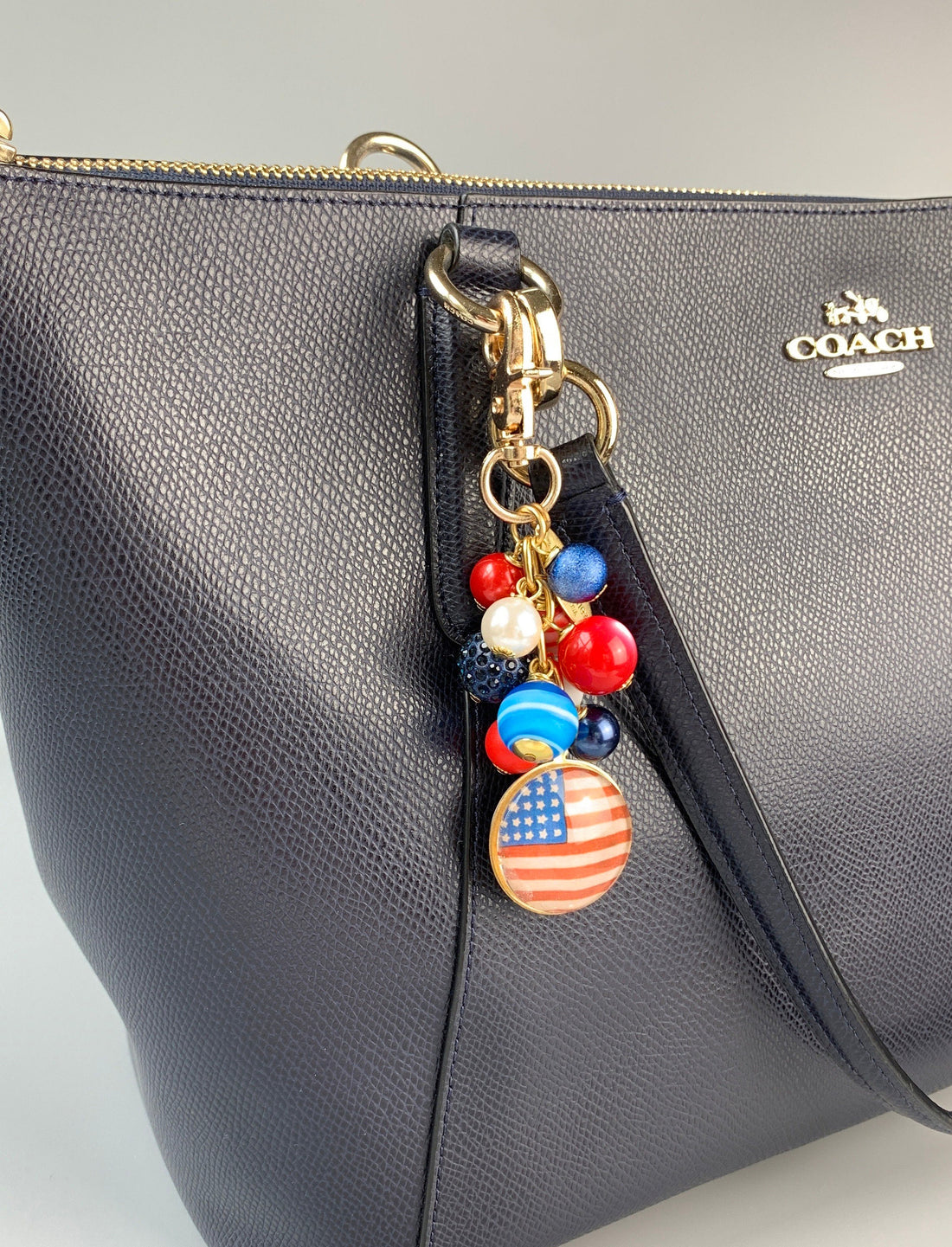 Independence Day Purse Charm