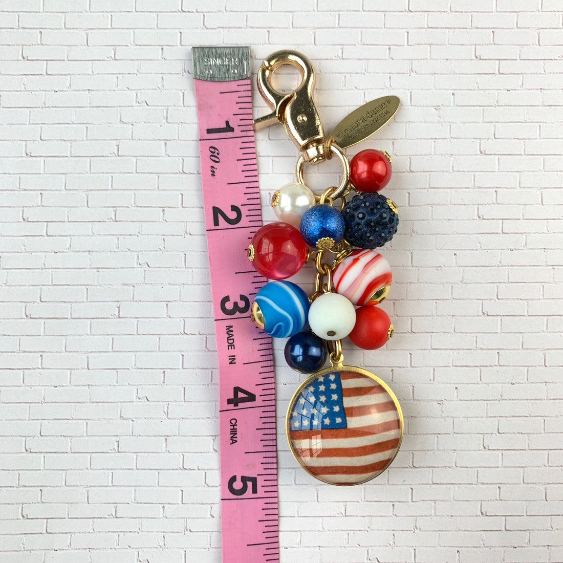 Independence Day Purse Charm