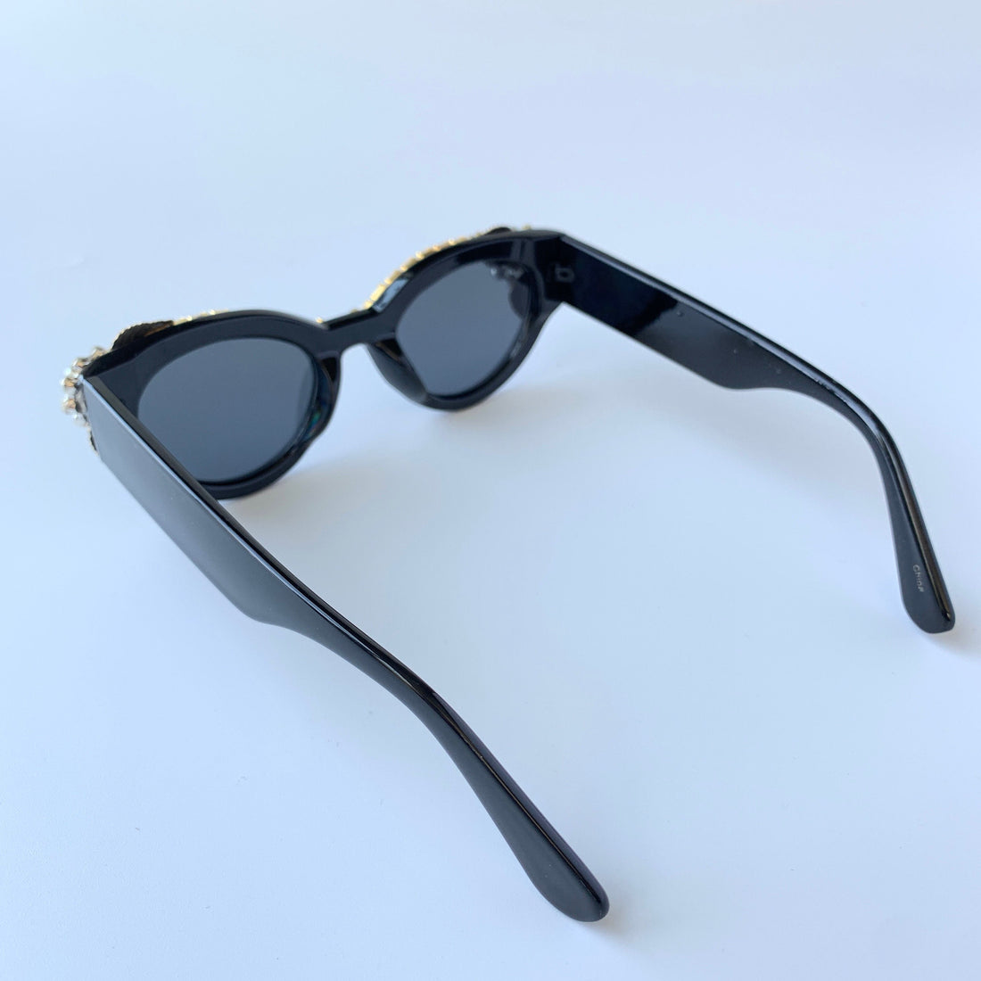 Black Tie Embellished Sunglasses