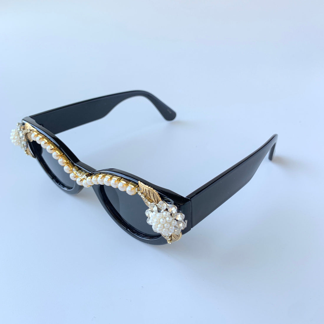 Black Tie Embellished Sunglasses