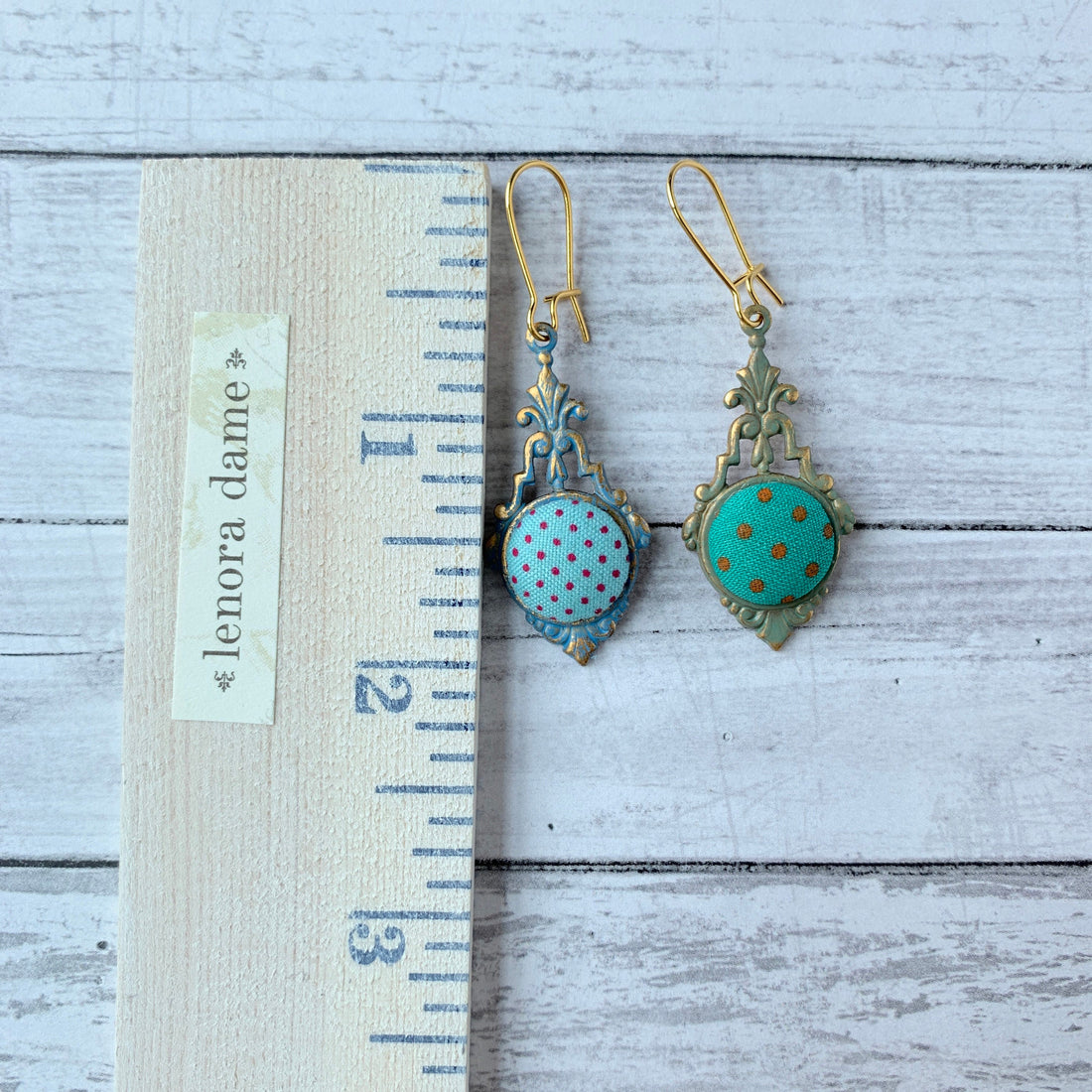 Lenora Dame Polka Dot Earrings - 4 Color Options
