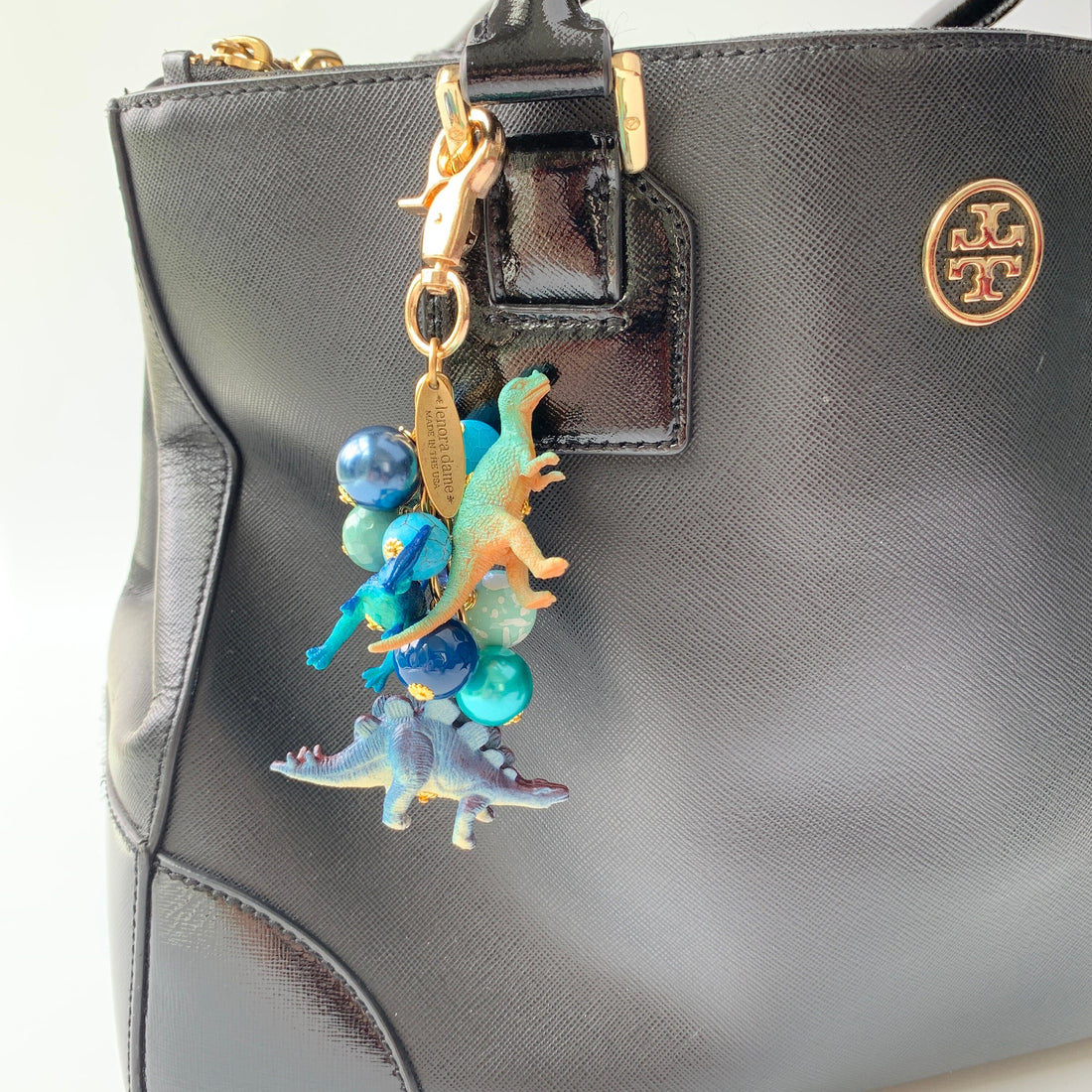 Favorite Dinosaur Purse Charm in Aegean Blue