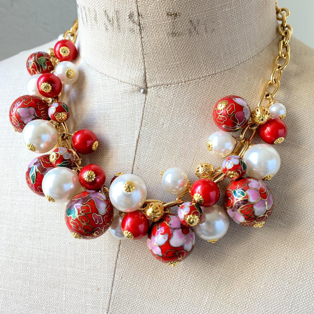 Cloisonne Necklace - 4 Color Options