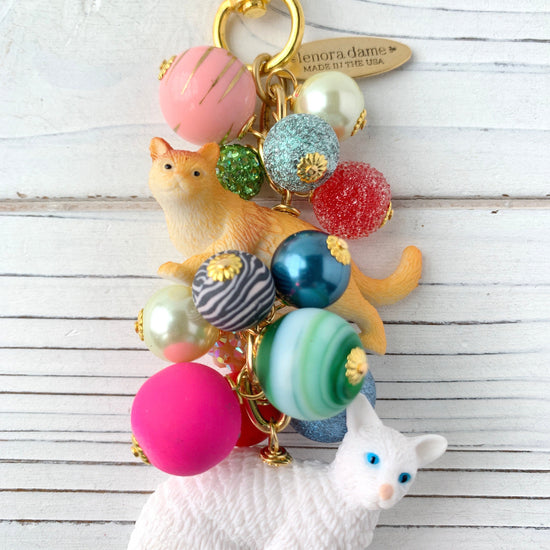 Here Kitty Kitty Cat Purse Bag Charm