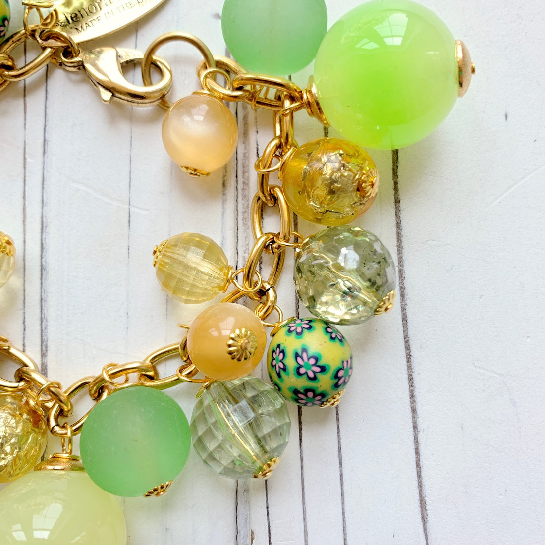 Lemon and Lime Charm Bracelet