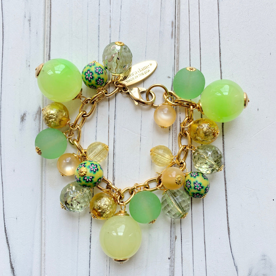 Lemon and Lime Charm Bracelet