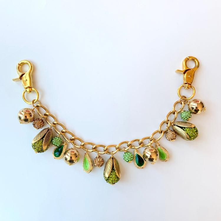 Green Goddess Chain Bag Charm