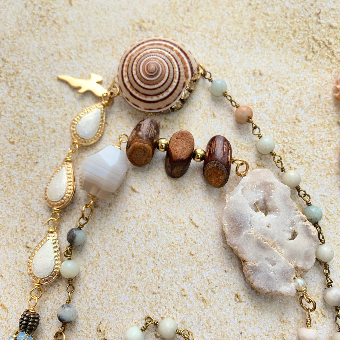 Lenora Dame Beachcomber Found Treasures Necklace