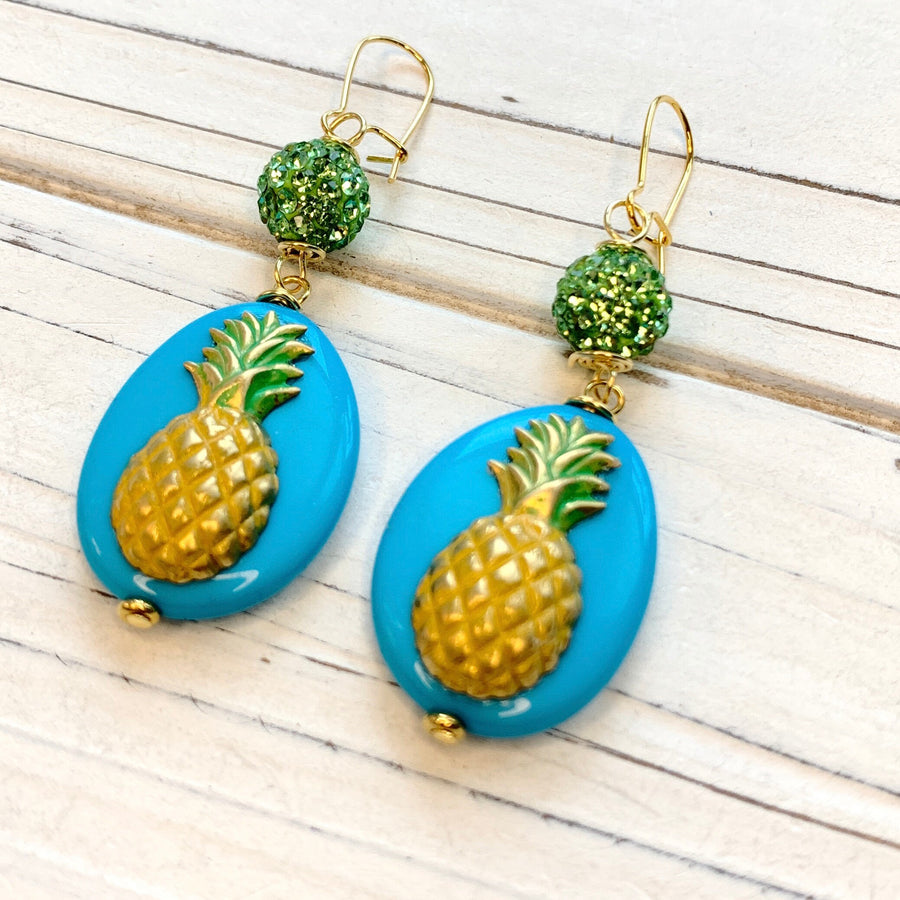 Lenora Dame Pineapple Earrings