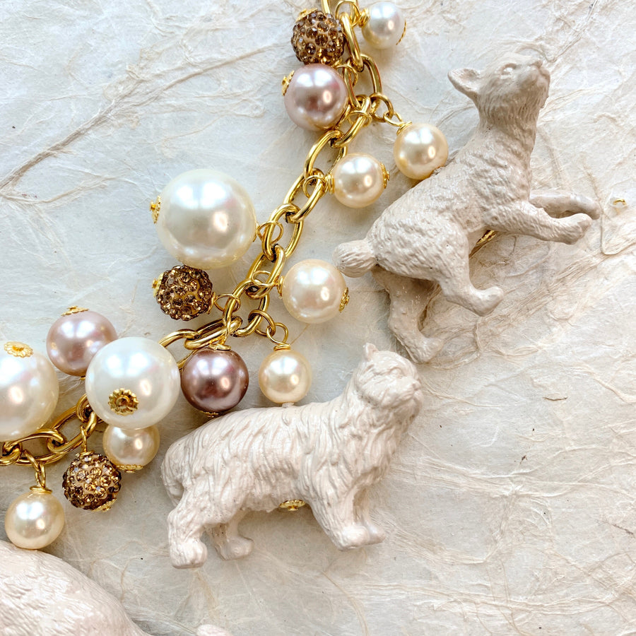 Lenora Dame Pearl Must Love Cats Necklace