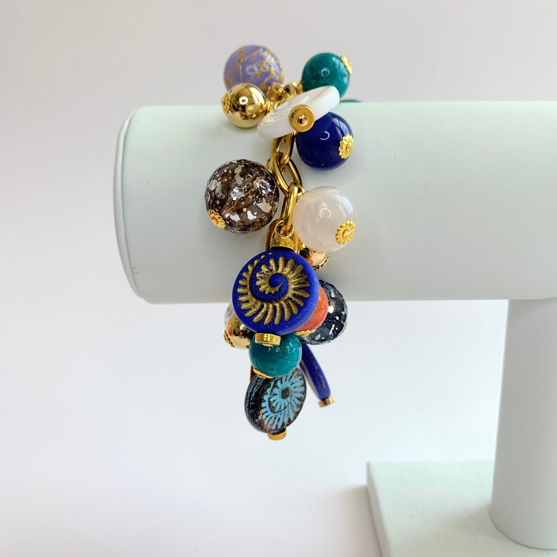 Lenora Dame Ammonite Charm Bracelet
