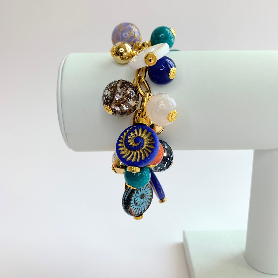 Lenora Dame Ammonite Charm Bracelet