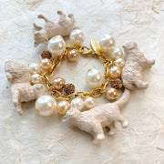 Lenora Dame Pearl Must Love Cats Charm Bracelet