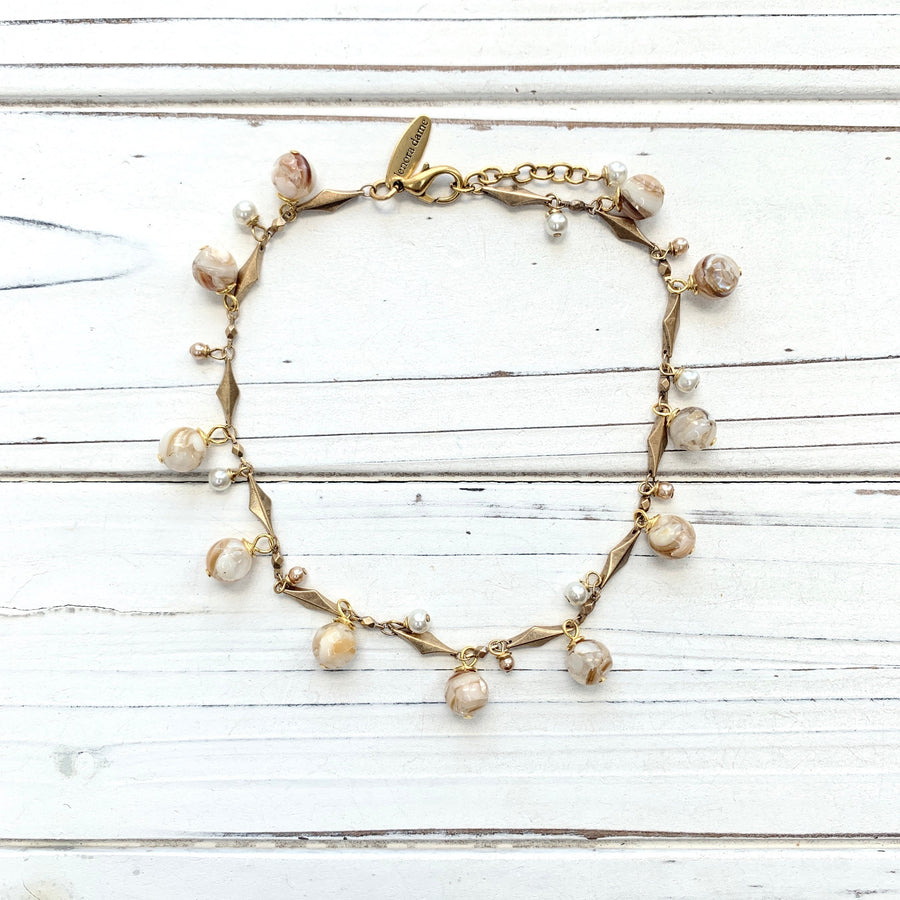 Lenora Dame Boho Beaded Anklet for Women
