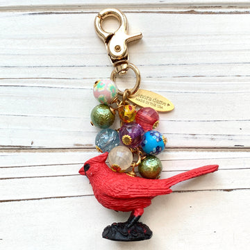 Lenora Dame Cardinal Bag Charm