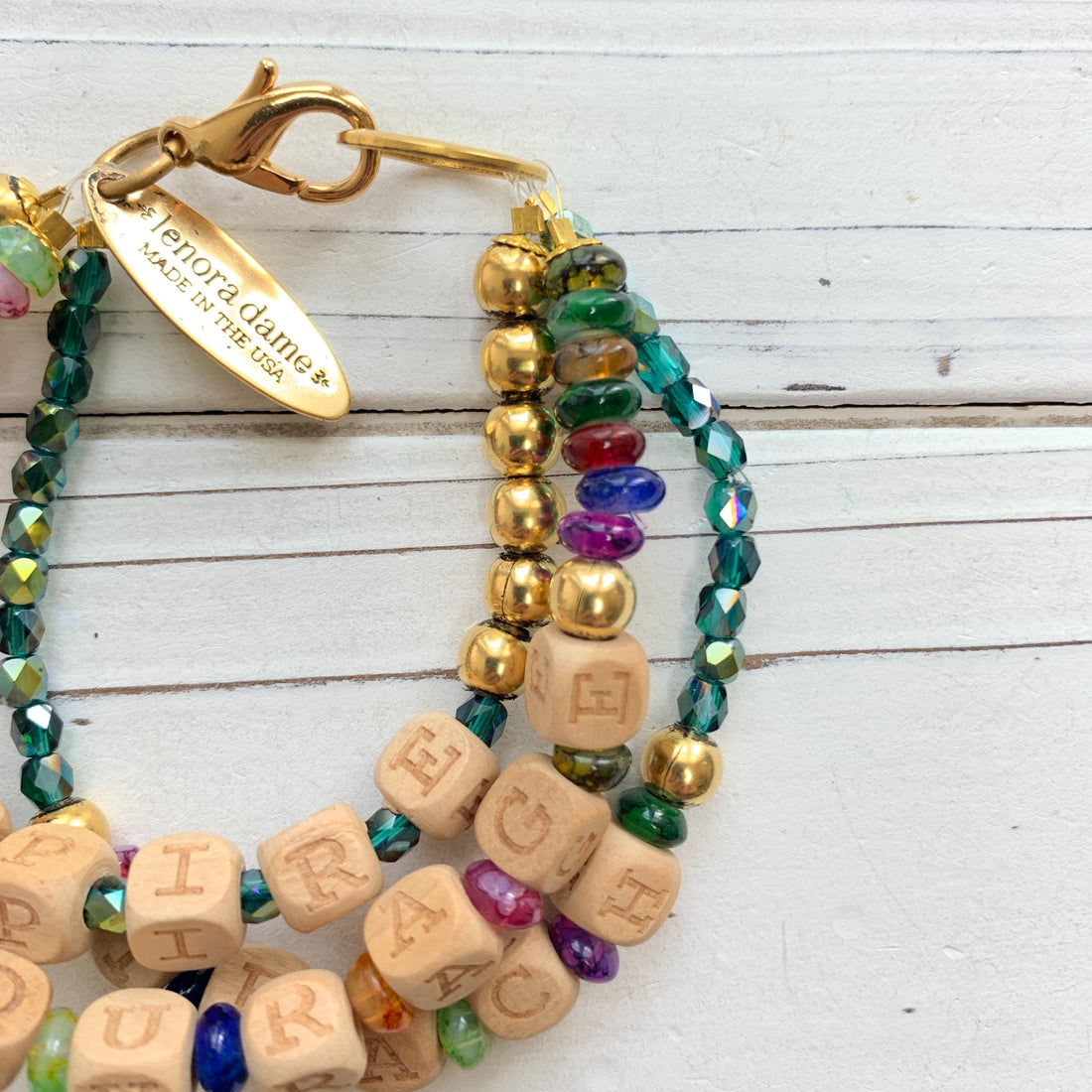 Lenora Dame Inspirational Teacher Gift Bracelet Set