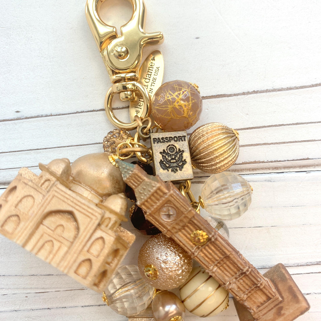 NEW DESIGN Lenora Dame World Traveler Bag Charm