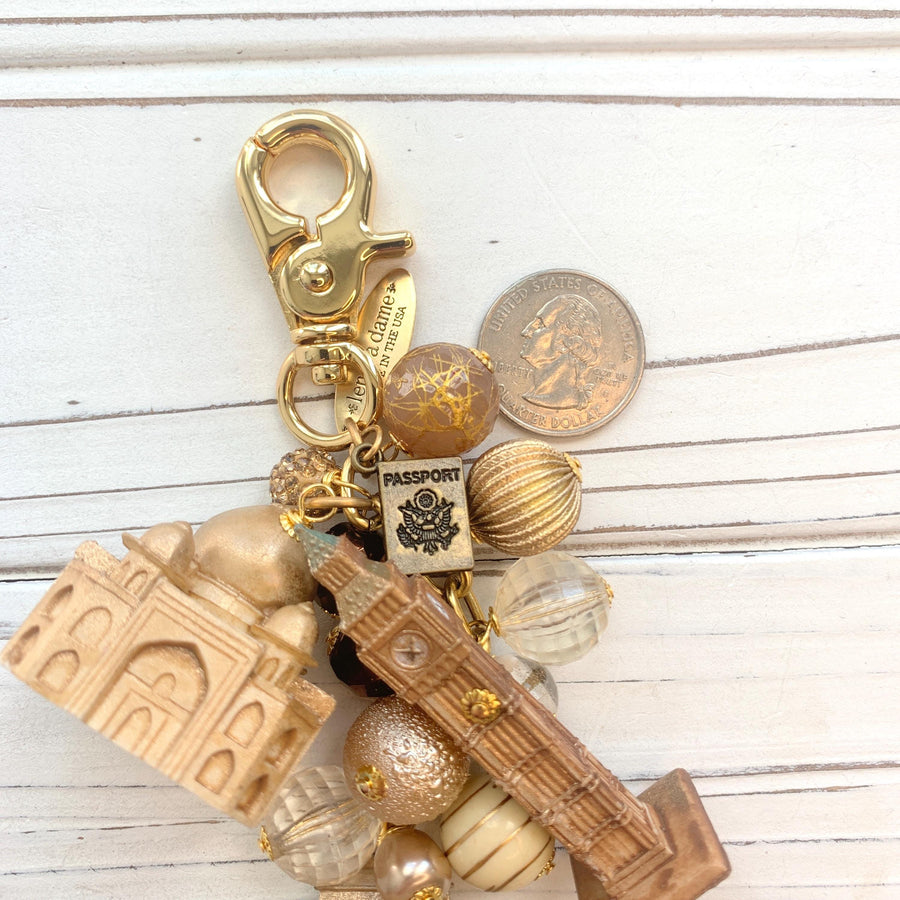 NEW DESIGN Lenora Dame World Traveler Bag Charm
