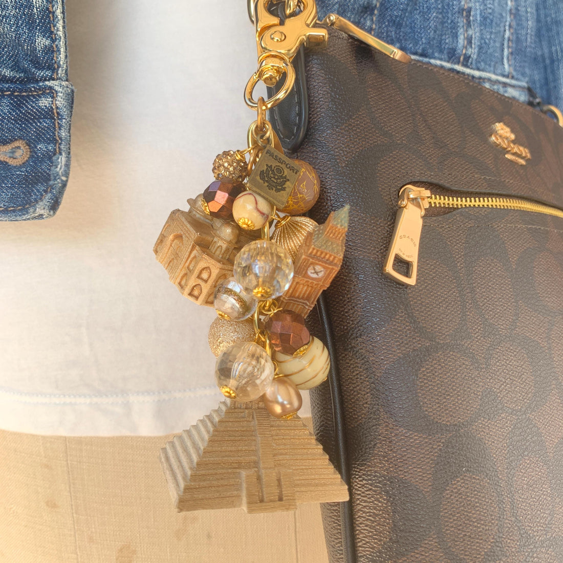 NEW DESIGN Lenora Dame World Traveler Bag Charm