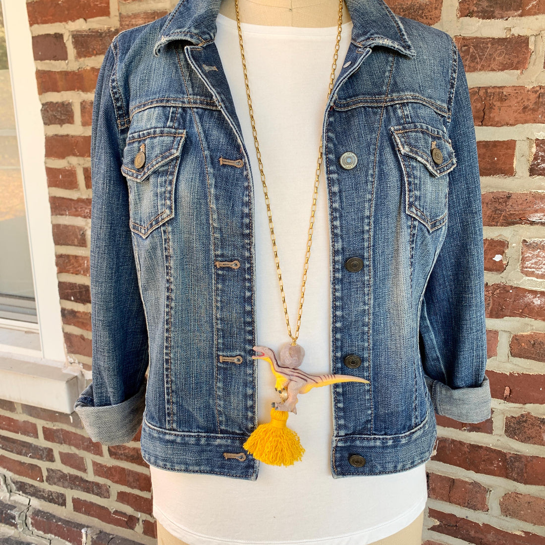 Lenora Dame Dinosaur Pendant Necklace - One-of-a-Kind