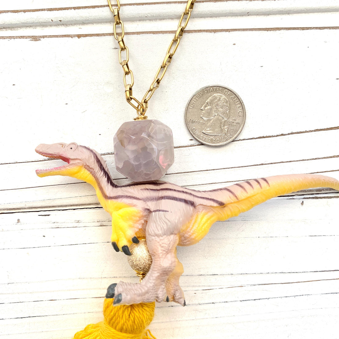 Lenora Dame Dinosaur Pendant Necklace - One-of-a-Kind