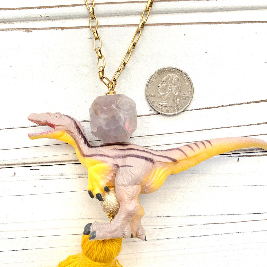 Lenora Dame Dinosaur Pendant Necklace - One-of-a-Kind
