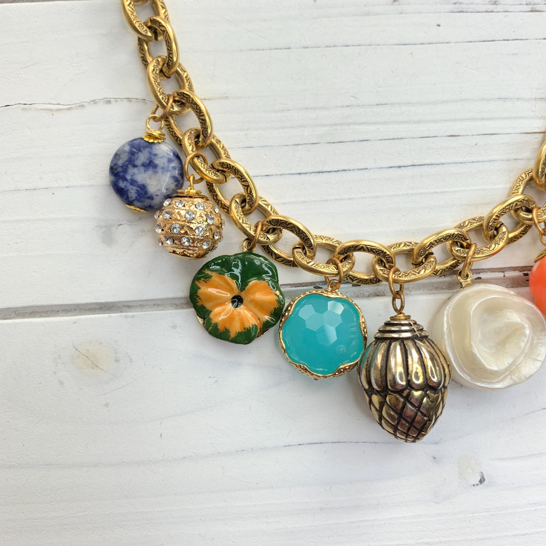 Lenora Dame Vintage Treasures Charm Necklace - One-of-a-Kind