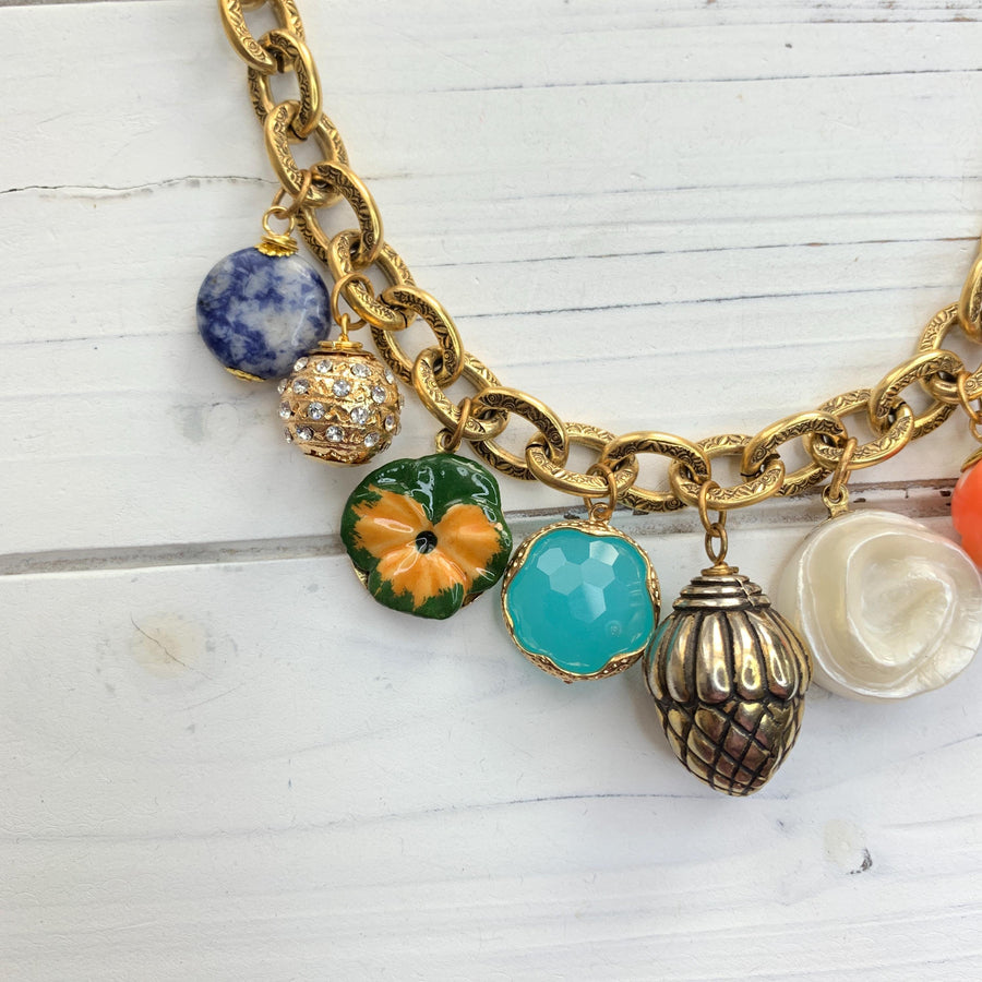 Lenora Dame Vintage Treasures Charm Necklace - One-of-a-Kind