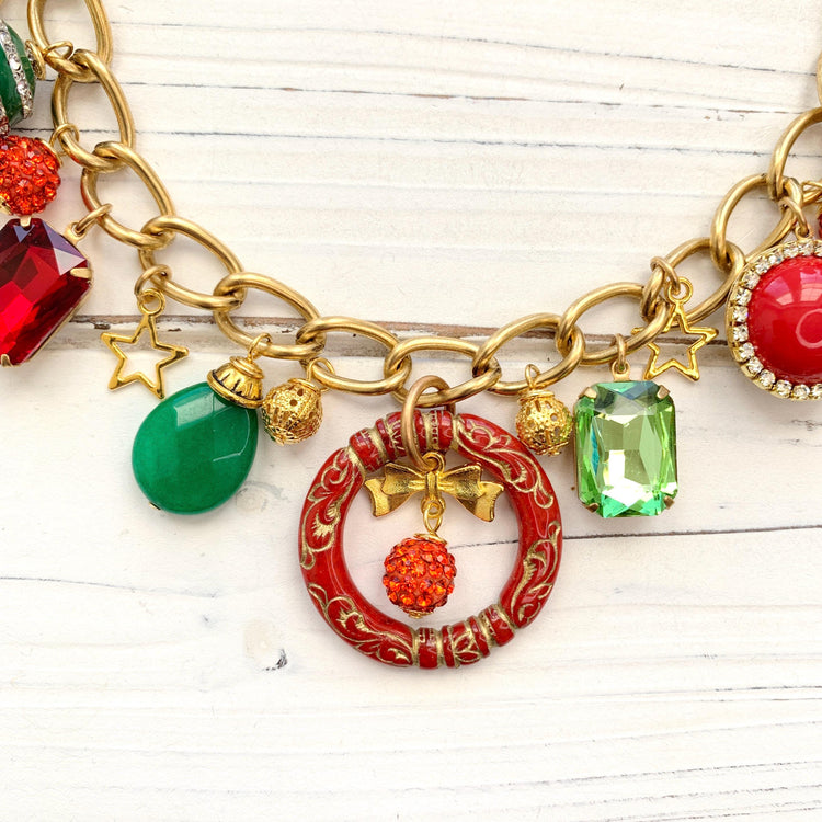 Happy Holidays Chain Bag Charm