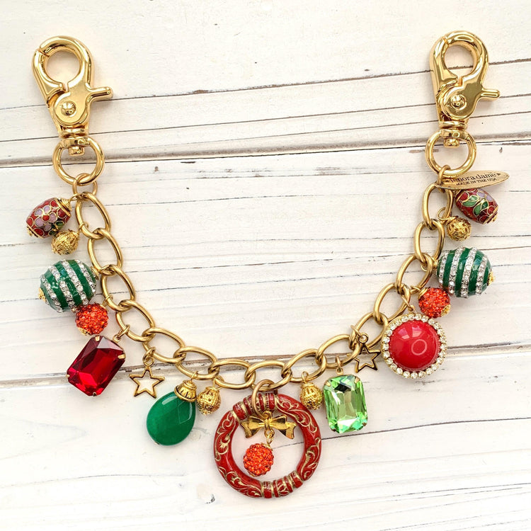 Happy Holidays Chain Bag Charm