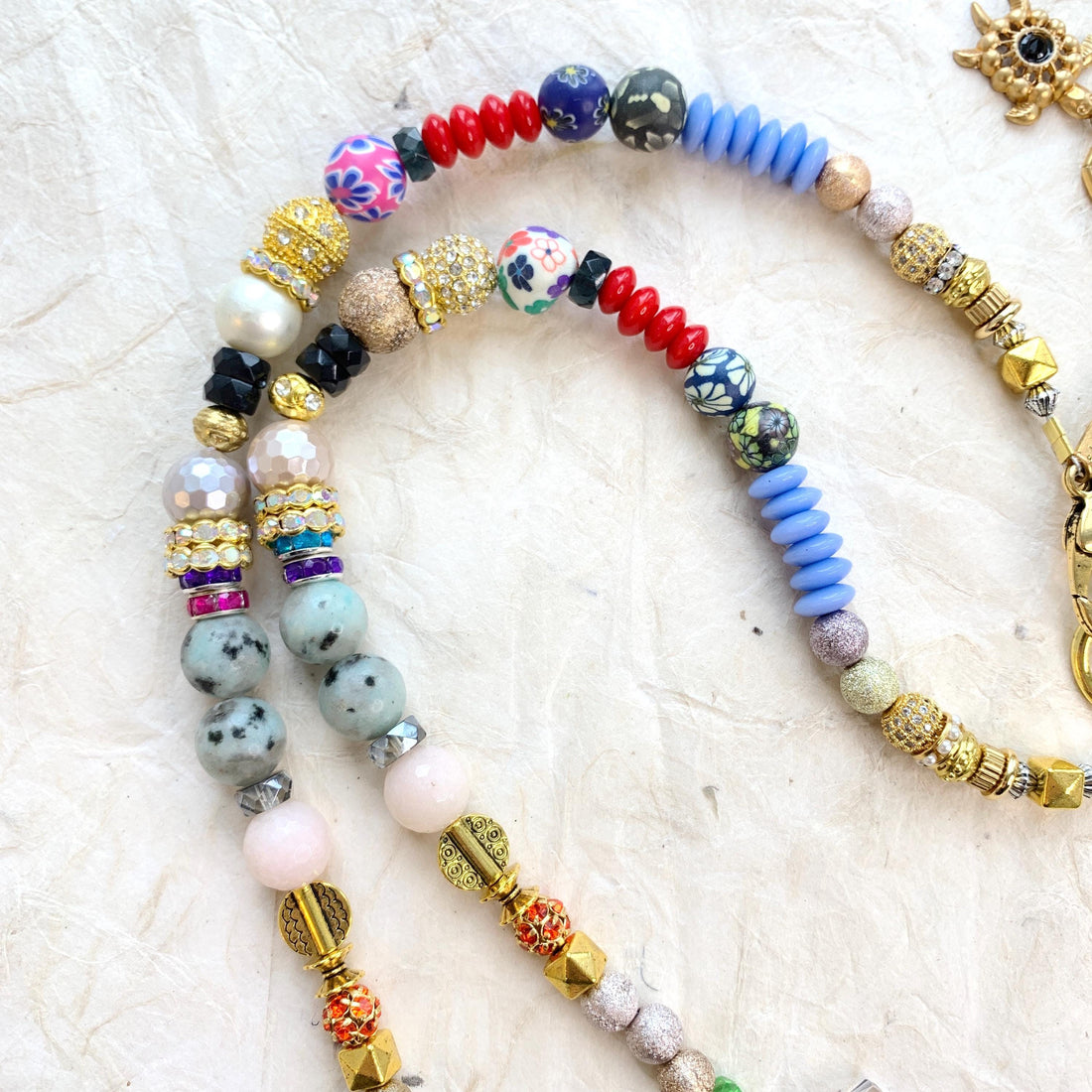 NEW Lenora Dame Long Boho Beaded Necklace - One-of-a-Kind