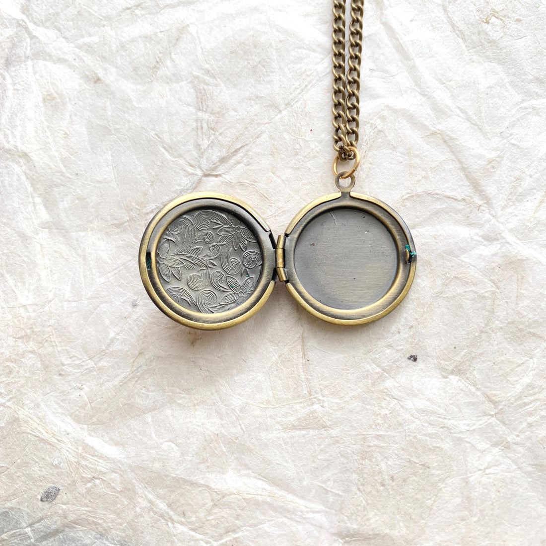 Lenora Dame Lovely in Lavender Round Locket Necklace
