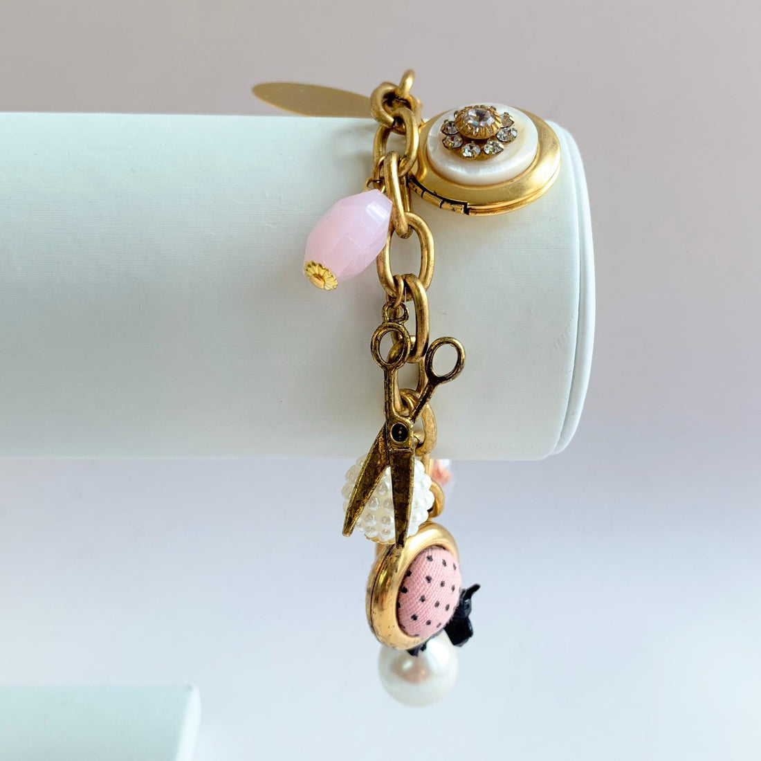 Lenora Dame Scottie Dog Vintage Treasures Charm Bracelet - One-of-a-Kind