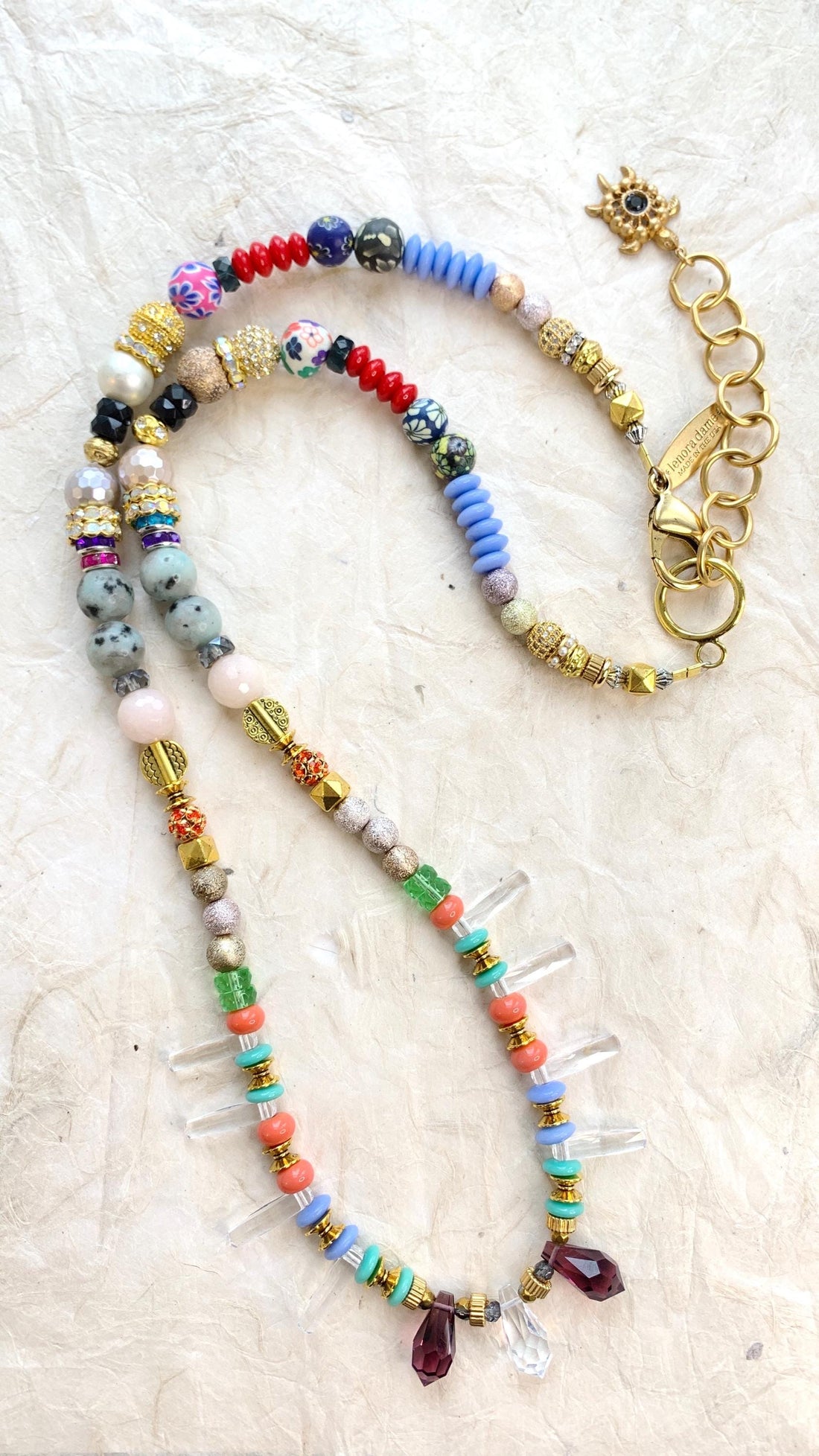 NEW Lenora Dame Long Boho Beaded Necklace - One-of-a-Kind