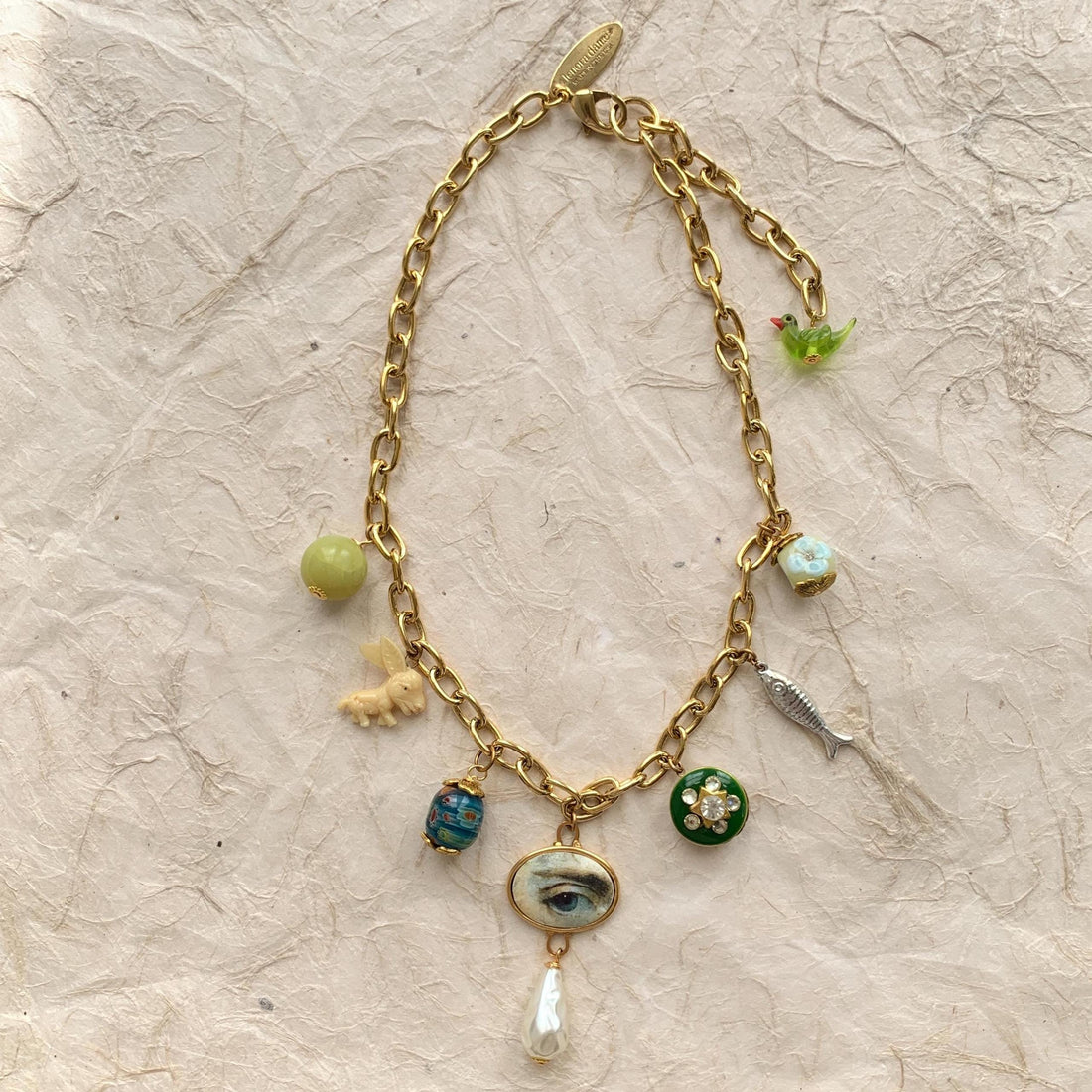 Lenora Dame Eye Spy Vintage Treasures Charm Necklace - One-of-a-Kind