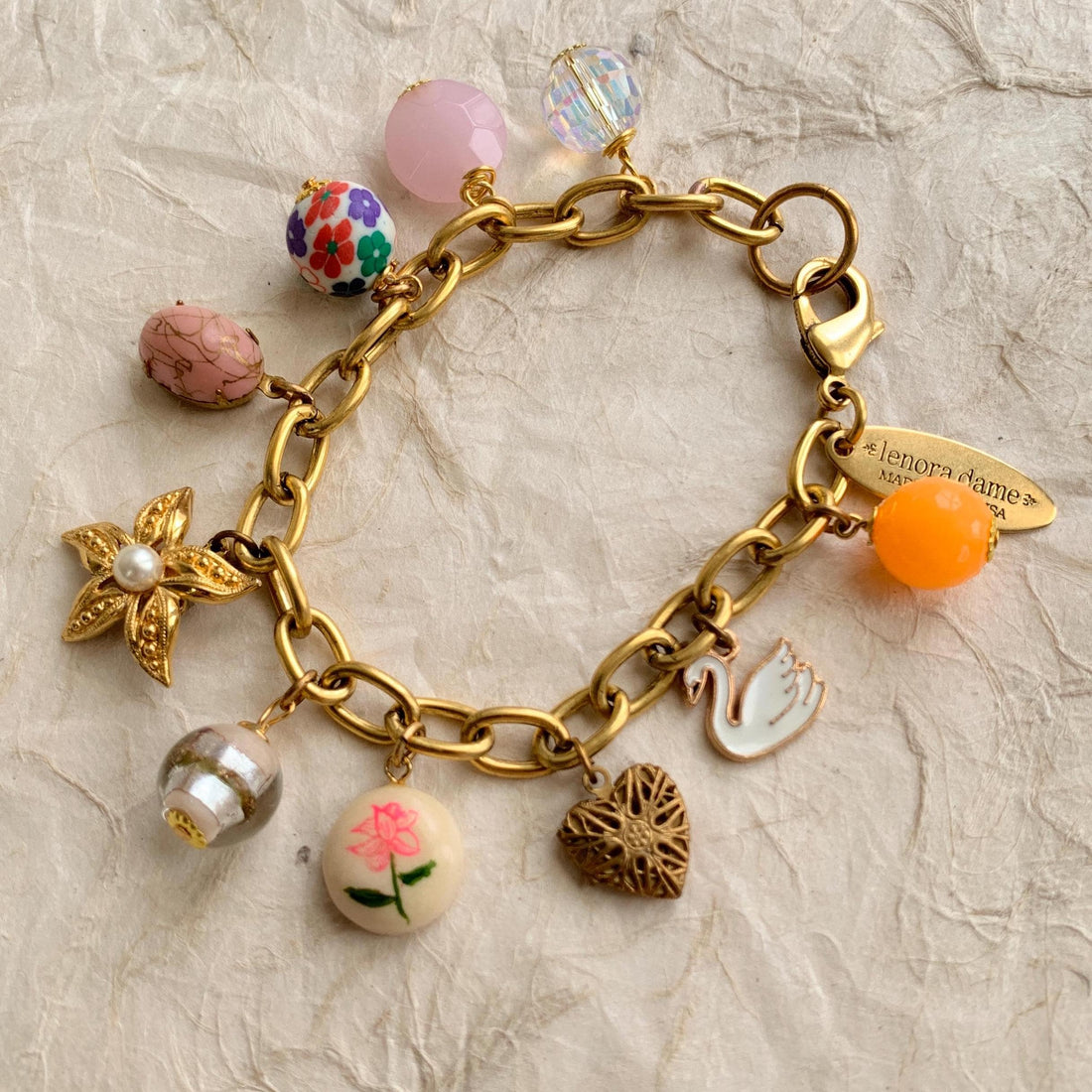 Lenora Dame Starfish Vintage Treasures Charm Bracelet - One-of-a-Kind