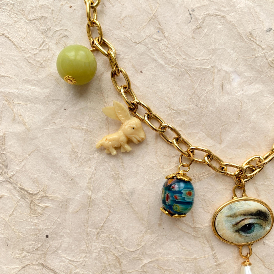 Lenora Dame Eye Spy Vintage Treasures Charm Necklace - One-of-a-Kind