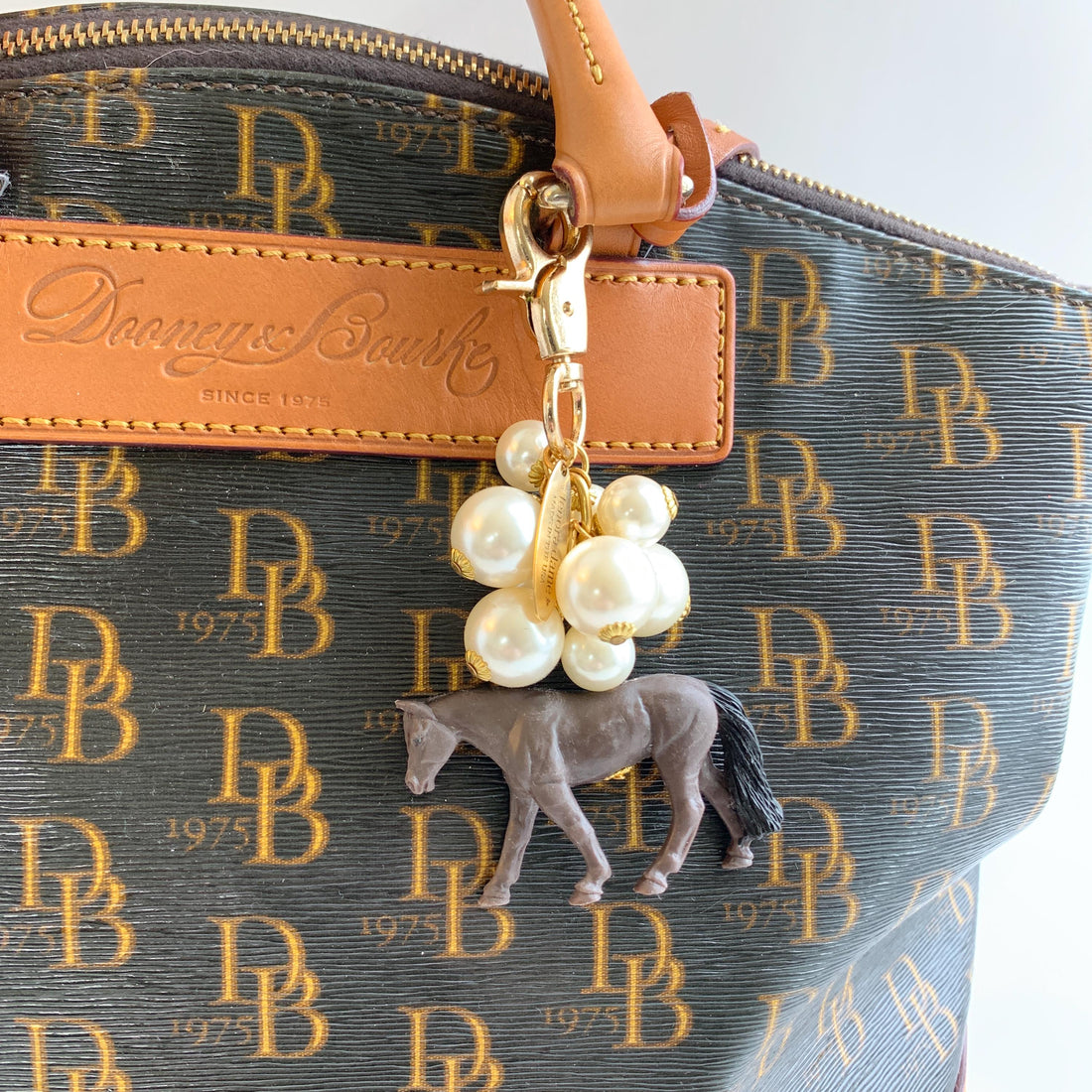 Lenora Dame Horse Purse Charm - Horse Keychain