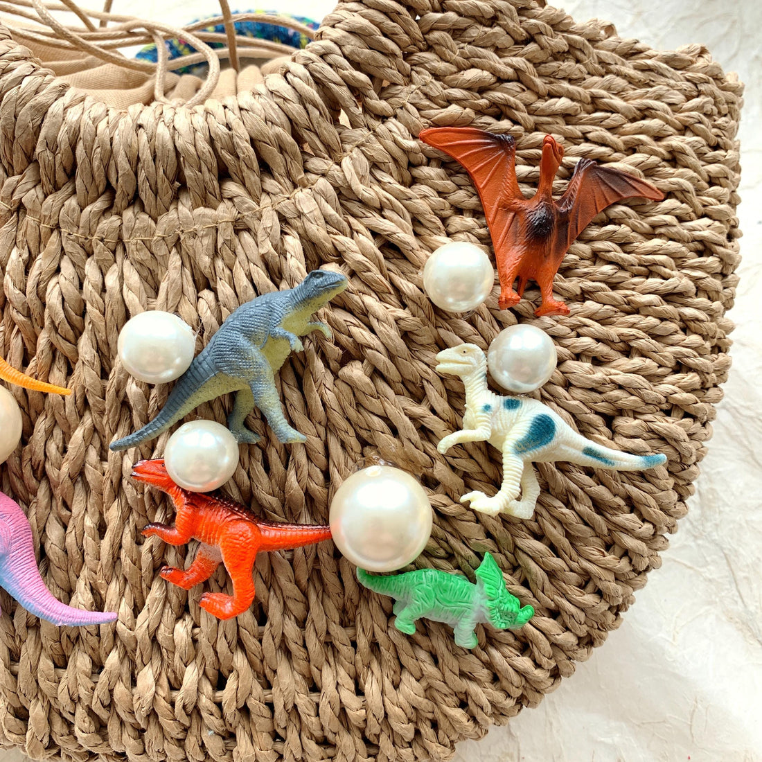 Lenora Dame The Dino Straw Bag - One-of-a-Kind