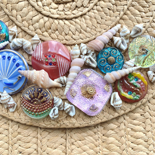 Treasure Chest Straw Clutch Bag - One-of-a-Kind