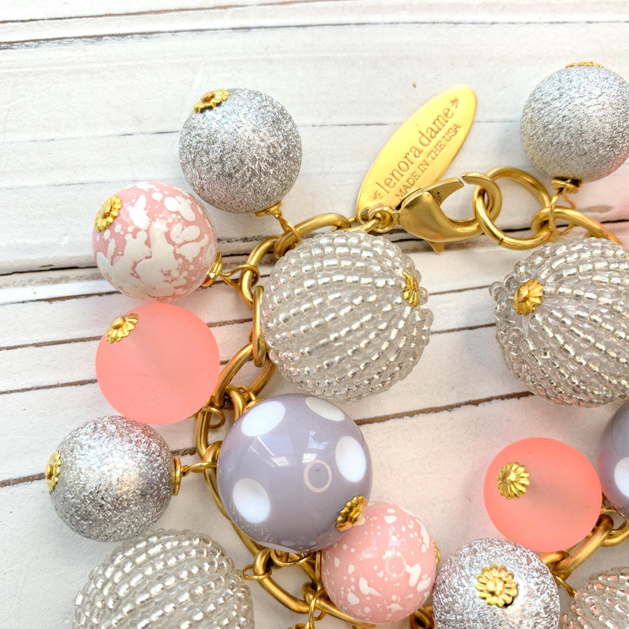 Lenora Dame Peach Bellini Charm Bracelet