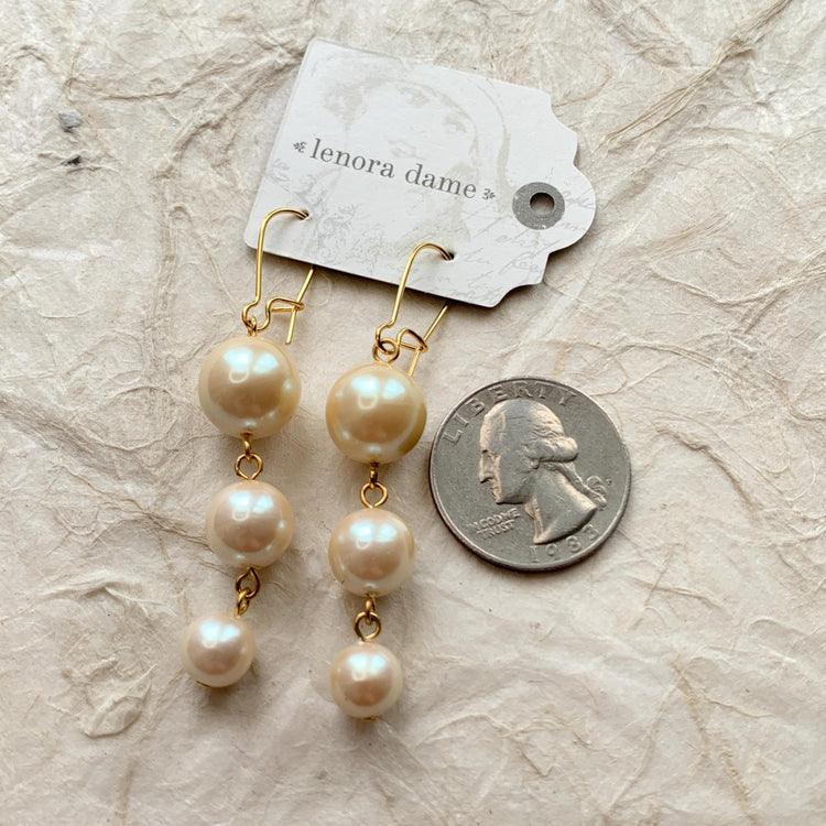 Pearl Bauble Earrings