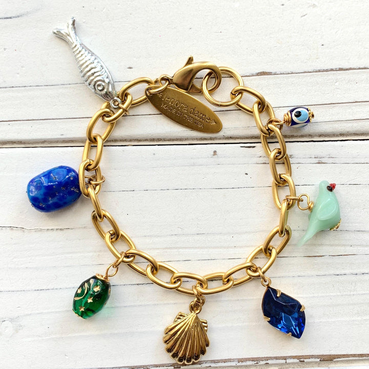 Go Fish Vintage Treasures Charm Bracelet - One-of-a-Kind