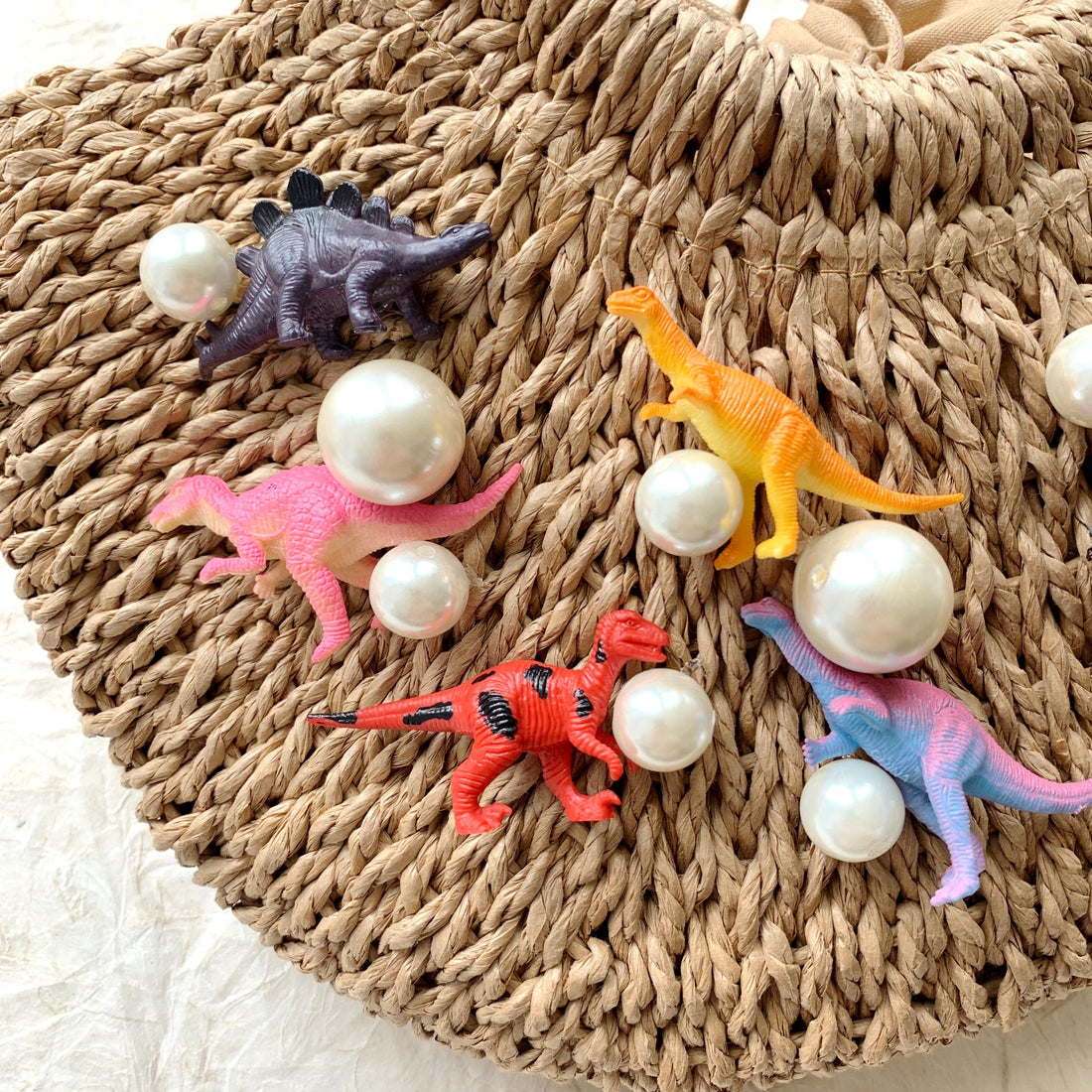Lenora Dame The Dino Straw Bag - One-of-a-Kind